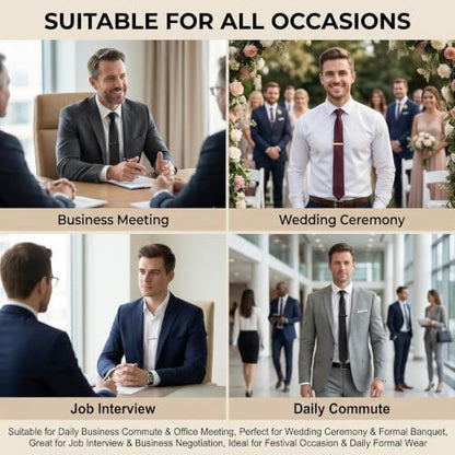 Erioctry Mens Stainless Steel Tie Clips Minimalist Necktie Tie Bar Clasp Clip Clamp Pins Best Gift For Men Business Party Wedding Best Gift and Daily Life - color: Black