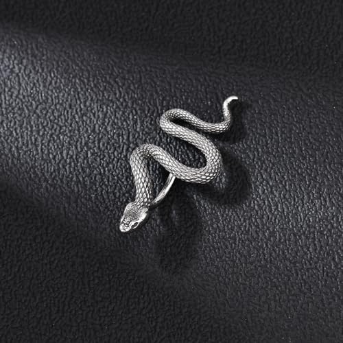 14G Surgical Stainless Steel Dangle Belly Button Rings for Women Belly Ring Dangling Piercing Jewelry CZ Snake lizard Skull Spider bat Halloween Party Punk Rock - style: Snake shaped