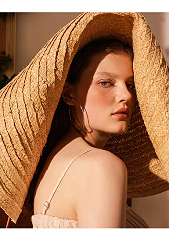 Chic 925 Sterling Silver Big Hoop Earrings Minimalist Round Circle Endless Large Huggie Hoops Statement Earrings 50/60/70/90mm Hypoallergenic Fashion Jewelry Gifts for Women Girls - style: 80mm