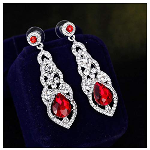 Cute Hollow Crystal Rhinestone Teardrop 8-Shaped Long Dangle Earrings for Women Fashion Strand Jewelry - style: Style07