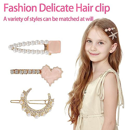 Hair Accessories for Girls，Teen Girl Gifts Including Jewelry Box/Hair Clips/Hair Barrettes/Hair Ties/Hair Bows，birthday gift for girls age 6 7 8-14（Cute Bear） - color: Cute Bear