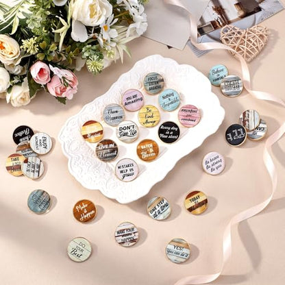 30/60 Pcs Cute Enamel Pins Bulk Plant Flower Animal Halloween Gothic Fall Pumpkin Cartoon Lapel Pin Brooches Jewelry Gift for Backpack Clothes Hats Accessories - style: Inspirational