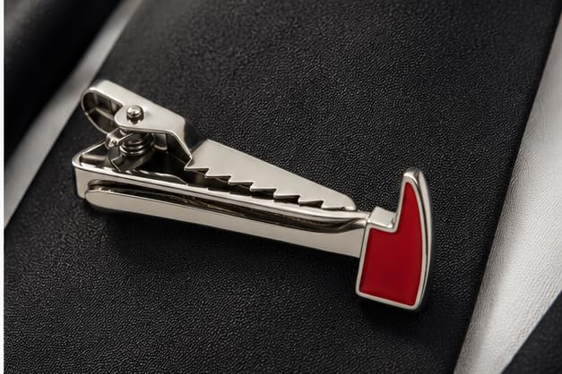 Hero's Pride Fire Axe Tie Bar - Nickel - 40mm - color: Metallic