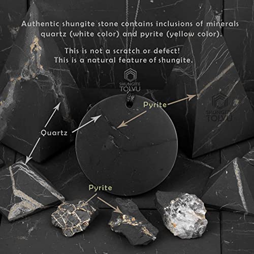 Shungite Pendants - Various Geometric Shapes - Authentic Stone - Certified - style: Minimalist