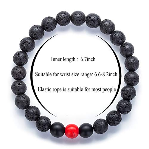 Men Women 8mm Tiger Eye Stone Beads Bracelet - color: A-2 Pcs Set 4-21003