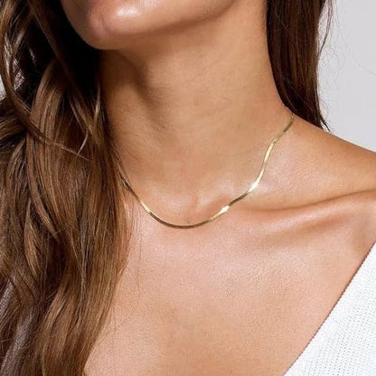 Elegance 11 designs Gold Plated Thin Chain Layered Necklaces For Women Non Tarnish,18k Gold Plated Stainless Steel Dainty Waterproof Gold Necklace Set Stack For Women Gifts Jewelry - color: Gold Necklace2201