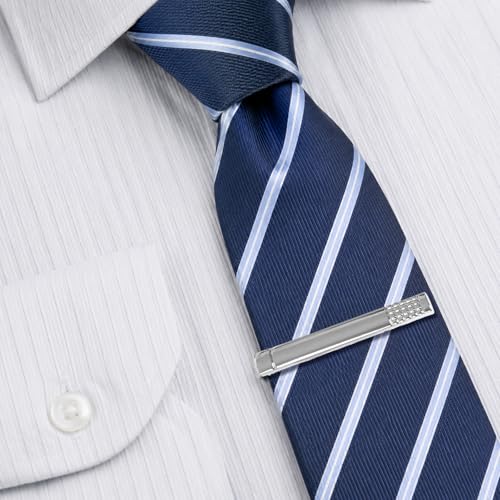 4 Pcs Stainless Steel Tie Clips for Men Classic Tie Bar Clip for Formal Business Wedding Party Fathers Day Gift - style: Class3