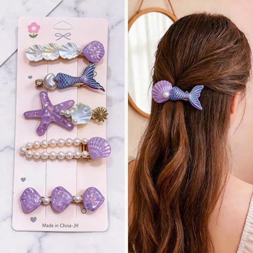 20 Pcs Assorted Hair Clips Set with Jewelry Jar, Fashion Hair Accessories for Everyday Wear & Special Events, Ideal Birthday Gift for Women