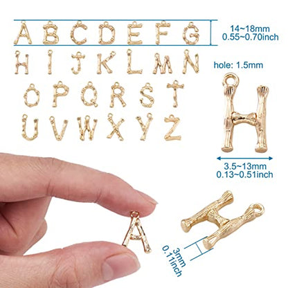 Craftdady Letter Charms Capital Pendants Mixed A-Z Initial Letter Number Charms DIY Bracelet Necklace Pendants for Jewelry Making, Gold, Antique Silver, Platinum - color: Golden, Letter & Heart