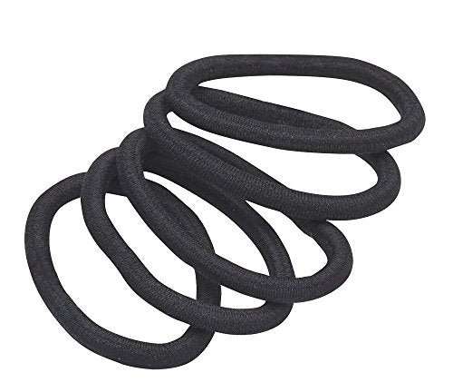 REVLON Extra Thick Black Hair Elastics, (Pack of 30) - color: Black, size: 1 Count (Pack of 30)