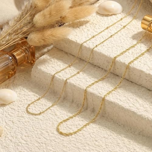 Waist Beads for Women Gold Waist Chain Double Layered Belly Link for Summer Beach Jewelry Adjustable Body Strap Outfits Premium Practical Present daily Vacation