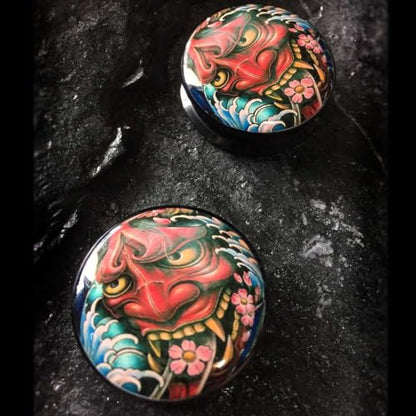 (1 Pair ONLY) Acrylic Flesh Tunnel Screw Fit Ear Gauge Earring Ear Piercing available size 2g (6mm) to 1 3/16" (30mm) Please Choose Size And Color - color: M02, size: 1 = 25mm