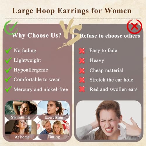 2MM S925 Sterling Silver Hoop Earrings Thin Gold Large Hoop Earring Lightweight Hypoallergenic Big Silver Thin Hoops Earring Gold Hoops Earrings for Women 30/40/50/60 MM - color: 40mm-Gold