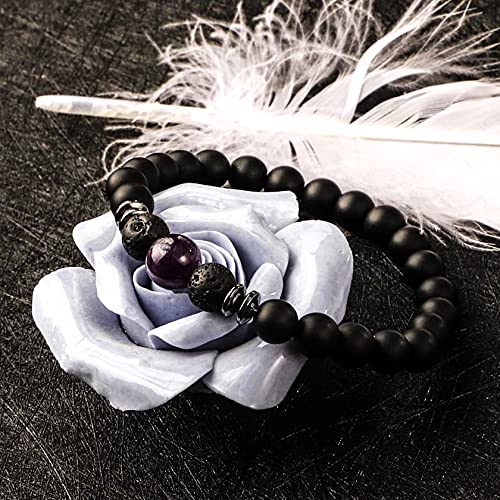 Eigso 6-8mm Wood Beads Bracelet Prayer Beads for Meditation Buddha Tibetan Bracelet for Men and Women - color: A2 : 3 Pcs Different