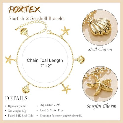 3mm Diamond Classic Tennis Bracelet for Women Dainty, Gold Jesus Cross Bracelets Trendy, 14K Gold Plated Heart/Evil Eye/Pearl/Starfish & Seashell Charm Bracelets for Women Bulk - color: Gold
