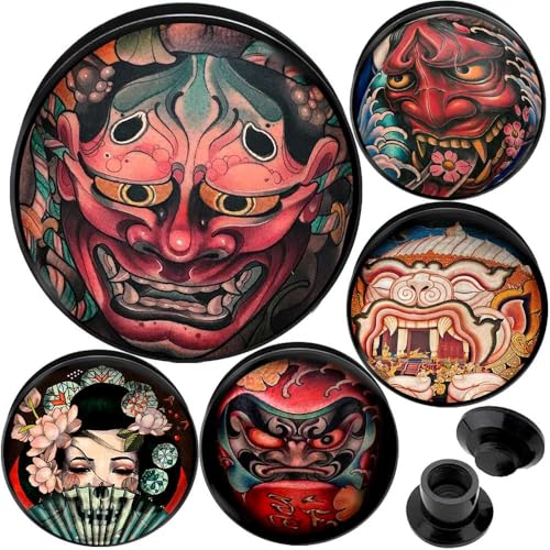 (1 Pair ONLY) Acrylic Flesh Tunnel Screw Fit Ear Gauge Earring Ear Piercing available size 2g (6mm) to 1 3/16" (30mm) Please Choose Size And Color - color: M01, size: 1 = 25mm