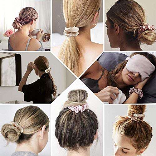 Scrunchies Women Hair Ties - Big Silk Satin Scrunchy Hair Bands Elastic Hair Accessories Soft Large Scrunchies For Vsco Girl Women LOBAB-007 - color: LOBAB-007