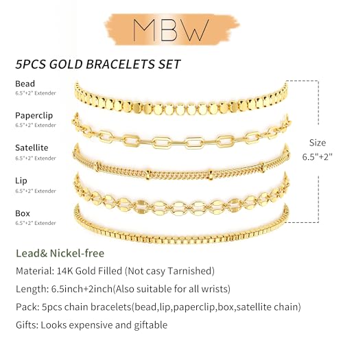 5Pcs Thin Silver Plated Bracelets Sets for Women Dainty | Silver Jewelry Trendy Stackable Rope Snake Box Figaro Chain Bracelets Pack Costume Fashion Gifts - style: 5Pcs BRACELET SET-02