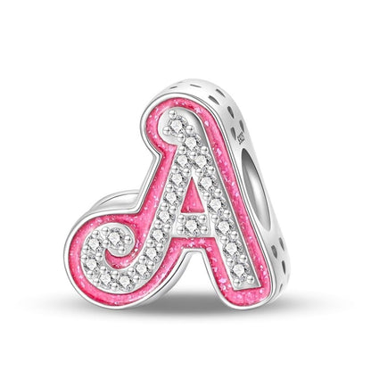 925 Sterling Silver Letter Charms Fits Pandora Bracelets Alphabet AZ Bead Charm for Bracelets Necklace with 5A Cubic Zirconia for Women Birthday Ceremony DIY Jewelry Gift - style: 1-A