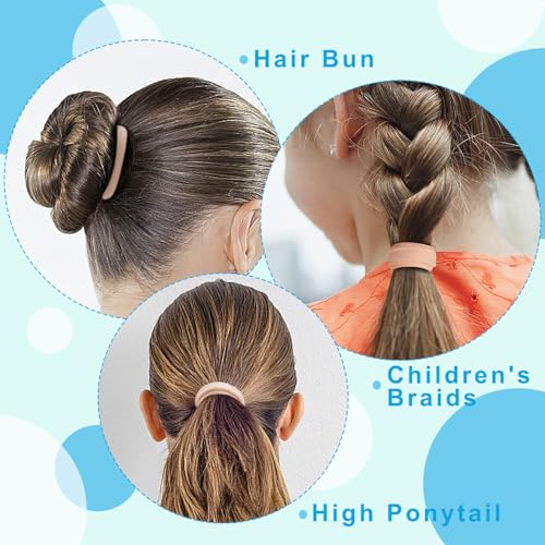 IKOCO 150PCS Hair Ties for Women, No Damage, Blonde | Cotton Ponytail Holders, Value Pack, Seamless Elastic, No Breakage, No Crease, Durable Hold, for Thick & Curly Hair - color: Blonde