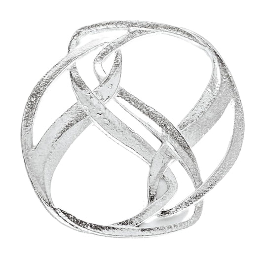 Handmade Pewter Scarf Rings and Slides - Metal Clip for Women Scarves - American Made - style: Infinity Scarf Ring