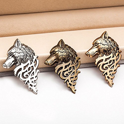 Badge Pin Class Suit Collar Men Jewelry Vintage(Silver)