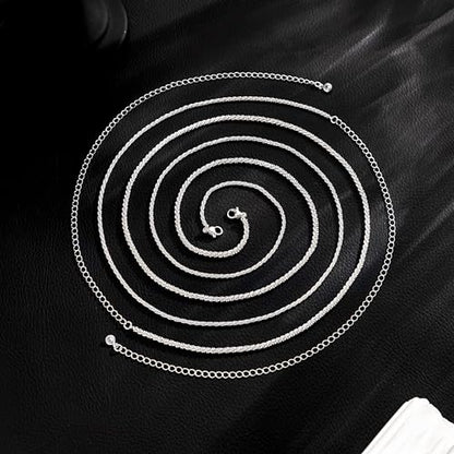 CHESKY Silver Plated Waist Chain Body Chain Jewelry, Belly Chain for Women - style: 6