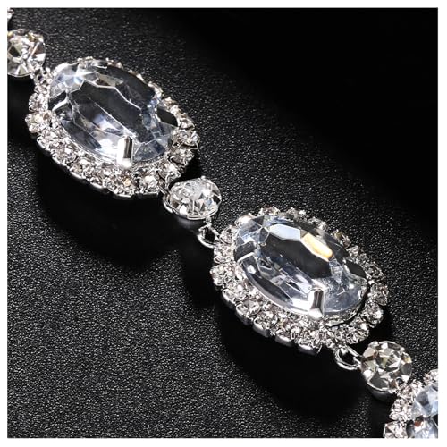 Sexy Festival Rhinestone Chain Thong for Women Stretch Crystal Chain Thong G String Bikini Back Underwear Body Jewelry - style: Silver