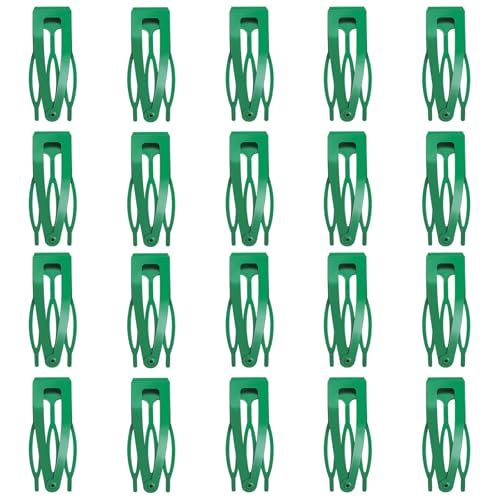 20 Pcs Snap Hair Clips for Women Snap Hair Barrettes Double Grip Hair Clips 3 Prong Clips for Hair Barrettes for Women Girls (Green) - color: Green