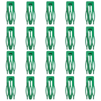 20 Pcs Snap Hair Clips for Women Snap Hair Barrettes Double Grip Hair Clips 3 Prong Clips for Hair Barrettes for Women Girls (Green) - color: Green