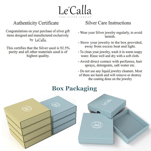 LeCalla 925 Sterling Silver Cufflinks for Men | Cubic Zirconia Square Cuff Links Gifts for Men, Husband | Shirt Cufflinks for Groom - style: Personalized Initial Enamel Cufflink