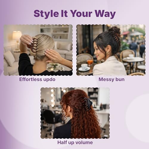 Goody SlideProof Large Hair Clips, Stylish, Secure Grip Octopus Claw Clips for Thick Hair, Styling Accessories for All Occasions & Longer Lengths, Gifts for Women & Girls, Black & Tortoiseshell, 2 Ct - style: Octopus