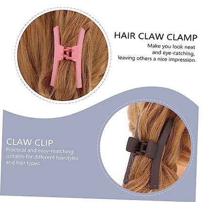 Outanaya Large Hair Claw Clips 3pcs Set Stylish Acrylic Hair Snap Clips Hair Barrette Hair Clamp Clip for Hair
