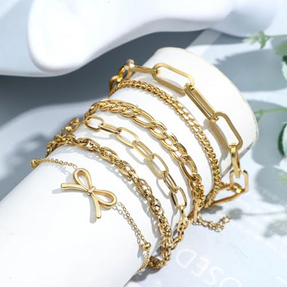 NEWITIN 61 Pieces Rose Gold Jewelry Set for Women Fashion Costume Jewelry | Bohemian Jewelry, Inlaid Cubic Zirconia, Gold Plated Necklace Bracelets Rings Earrings Set for Women Party Daily, Women Gifts - color: Yellow