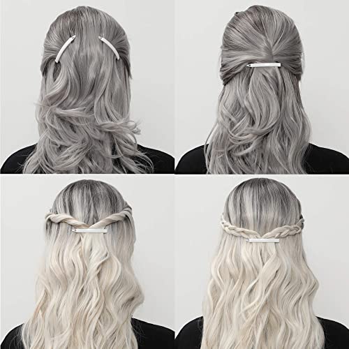 12pcs Hair Barrettes Set for Women and Girls, Hair Clips for Thick Thin Fine Hair, Non-metal Hair Accessories, Non-Slip Grip Handmade Snap Hairpin, BPA Free | Non-metal BPA-free snap hairpins with a non-slip grip for thin, fine or thick hair; handmade in