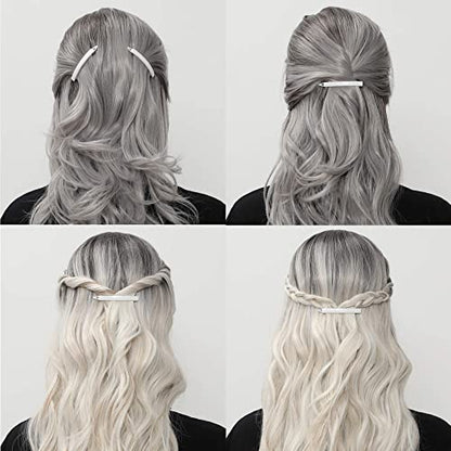 12pcs Hair Barrettes Set for Women and Girls, Hair Clips for Thick Thin Fine Hair, Non-metal Hair Accessories, Non-Slip Grip Handmade Snap Hairpin, BPA Free | Non-metal BPA-free snap hairpins with a non-slip grip for thin, fine or thick hair; handmade in