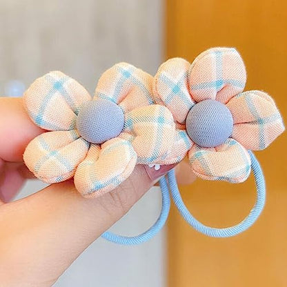 Cute Cartoon Elastic Hair Ties for Baby Girls, Rubber Bands Hair Bands Ropes Ponytail Holder for Toddlers (Random 2 Sets, Mixed Styles) - color: random 2 sets