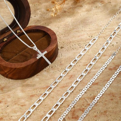 MFRYK Gold Necklaces for Women,14K Gold/Silver Plated Choker Layered Necklace Dainty Pearl Disc Cross Circle Heart Pendant Chain Stackable Necklaces, Multilayer Jewelry Set Gifts for Women - style: 3Layered Cz Cross-SL