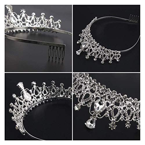 Multi-Style Face Shape-Fitted Tiara & Crown Collection Adjustable Comfortable Crystal Headpieces for Weddings Parties & Photography