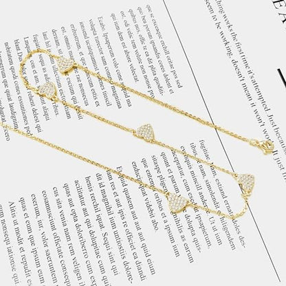 HERIER Cute Heart Necklace Dainty 18k Gold Plated Tiny Heart Pendant Choker Necklaces Small Gold Love Open Heart Chain Necklace for Women Simple Gold Necklace for Women Trendy Jewelry - color: Heart Charm Necklace-Gold