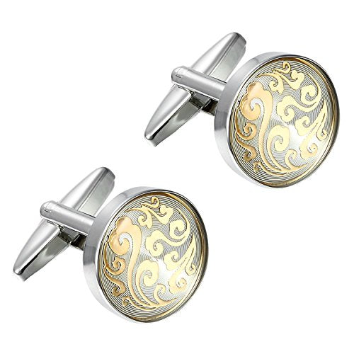 Urban Jewelry Mens Stainless Steel Nautical Knot Cufflinks Sharp Formal | Nautical Cufflinks Stainless Steel Rust Resistant Finish Polished Cufflink Finish Modern Cufflink Design Style - color: Oriental Style Cufflinks