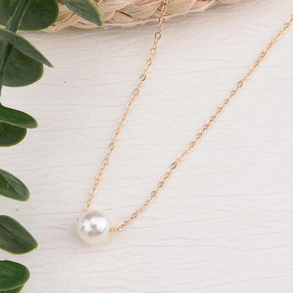 Pearl Earring and Necklace for Wedding Earring Necklace Pearl Accessory | 12 Pairs Pearl Stud Earring, Gold Pearl Choker Necklace, Birthday Christmas Gift for Bride, Engagement Pearl Earring Necklace - color: single pearl