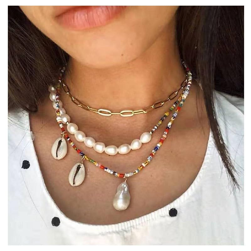 KOSMOS-LI 60 PCS Gold Plated Jewelry Sets with Costume Necklaces, Bracelets, Earrings, Knuckle Rings for Women - color: goldJJ220K