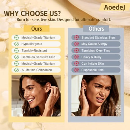 AOEDEJ 20G Titanium Horseshoe Nose Rings Internally Threaded Septum Jewelry Lip Rings Hoop Labret Jewelry Spike CZ Ball Horse Shoe Nose Ring Hoops for Women Men - style: Gold-10mm