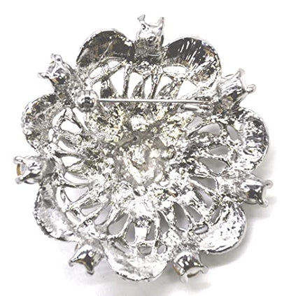 Belagio Enterprises 2 1/2-Inch Rhinestone Brooch | BW-171-182 - size: 2-1/2-Inch, style: BW-136