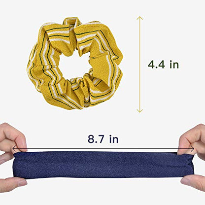 52 Pcs Velvet Hair Scrunchies Hair Bands for Women or Girls | Elastic Soft Ponytail Holder Hair Ties for Birthday, Party, Thanksgiving, Christmas - size: 1 Count (Pack of 52)