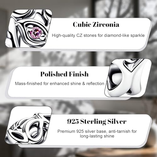 LaMenars 925 Sterling Silver Charms for Pandora Bracelets & Necklaces | Bead Charms Birthday Holiday Jewelry Gifts For Women - color: Family Tree of Life Charm