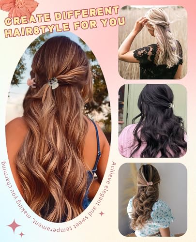 Molans 12 Pcs Small Hair Clips Mini Claw Jaw Clips Women Girls Thin Hair | Tiny Short Acrylic Cute Clips Non Slip Little Hair Accessories Clamps for Half Updo Styling Fine Hair Bangs Kids Toddlers - color: Sequins(Octopus)