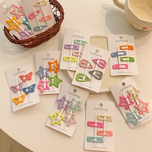 FZBNSRKO 40pcs Hair Accessories Set - Colorful Snap Barrettes, No-Slip Metal Clips for Toddlers, Girls, Kids, Women (Mixed Styles)
