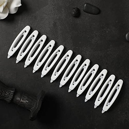12pcs Hair Barrettes Set for Women and Girls, Hair Clips for Thick Thin Fine Hair, Non-metal Hair Accessories, Non-Slip Grip Handmade Snap Hairpin, BPA Free - color: SN11
